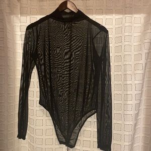 Cute mesh bodysuit